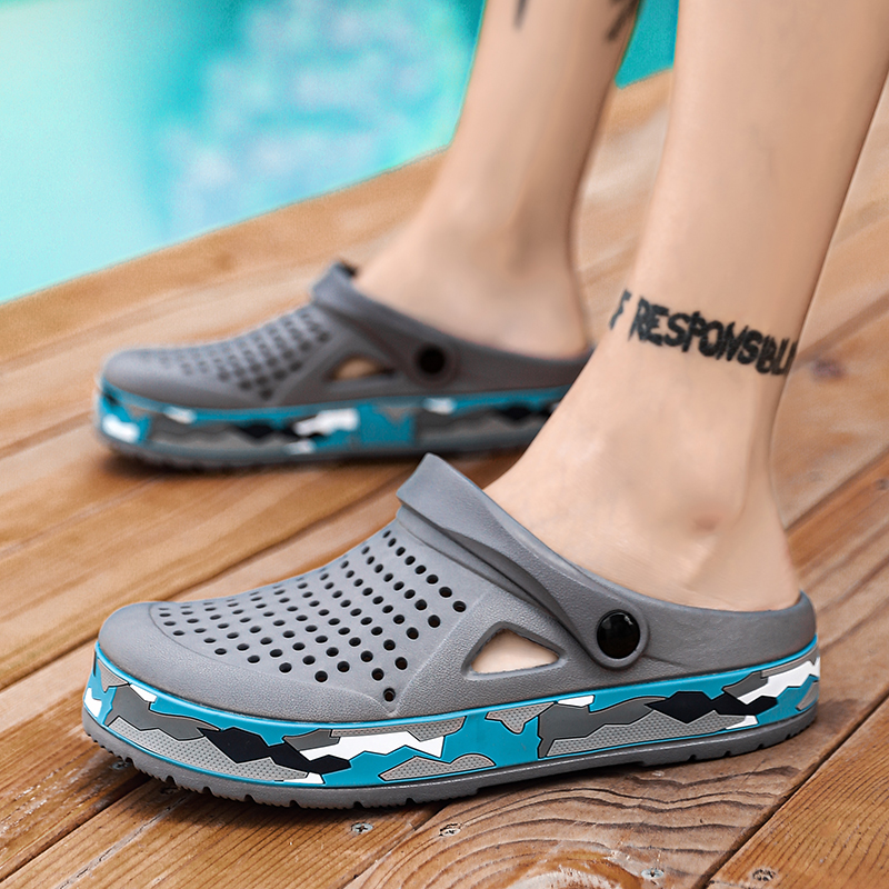 Summer Men Shoes Clogs Slipper - Farming And Agriculture 评论和价格
