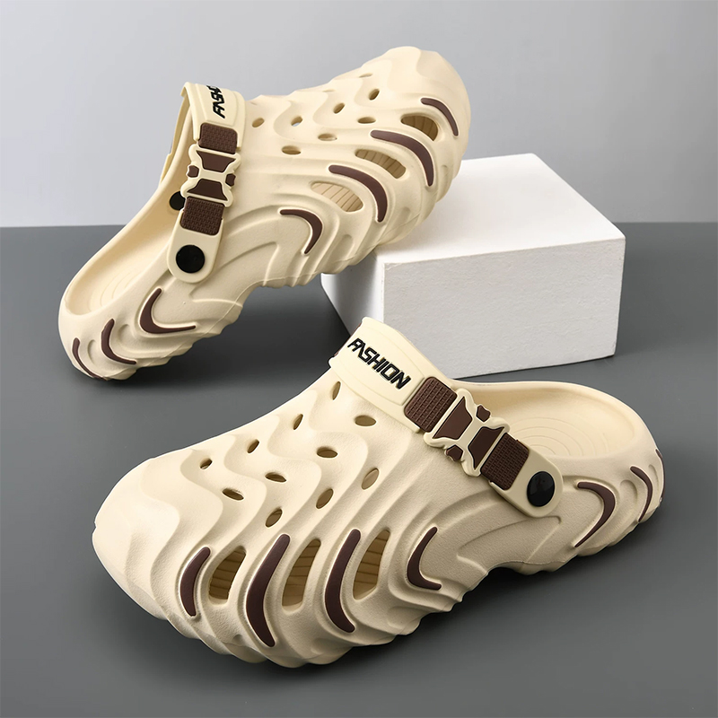 Men Summer EVA Hole Slippers L - Farming And Agriculture 评论和价格