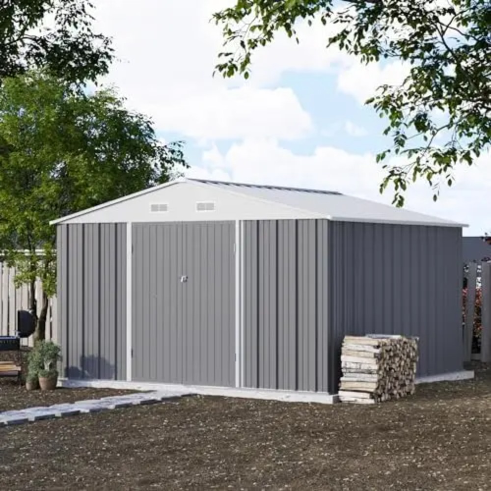10x10 FT Metal Storage Shed, B - Farming And Agriculture 评论和价格